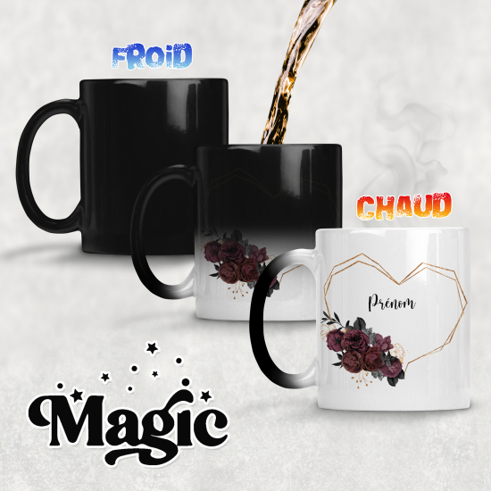 Personalized Magic Mug - Flowers