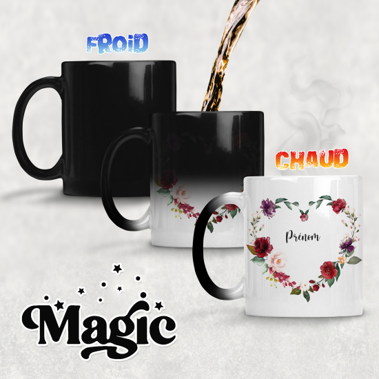 Personalized Magic Mug - Flowers