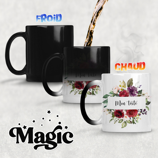 Personalized Magic Mug - Flowers