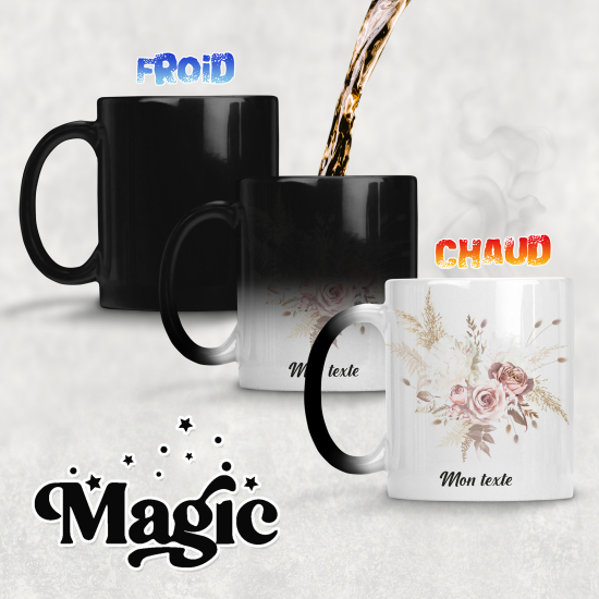 Personalized Magic Mug - Flowers