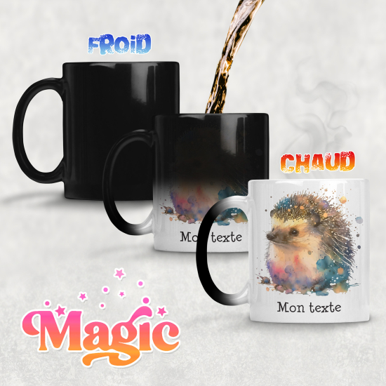 Personalized Magic Mug - Hedgehog