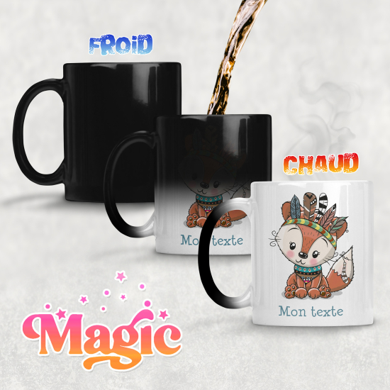 Personalized Magic Mug - Indian Fox