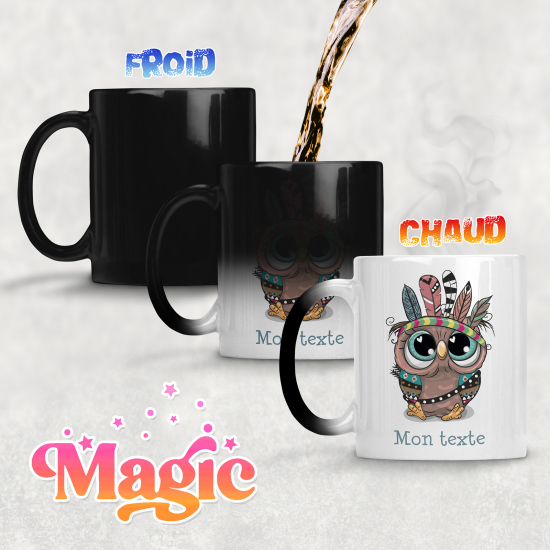 Personalized Magic Mug - Indian Owl