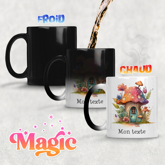 Personalized Magic Mug - Mushroom House