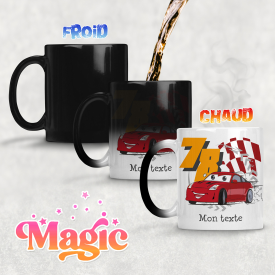 Personalized Magic Mug - Racing Car