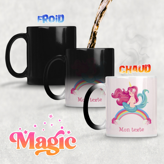 Personalized Magic Mug - Rainbow Siren