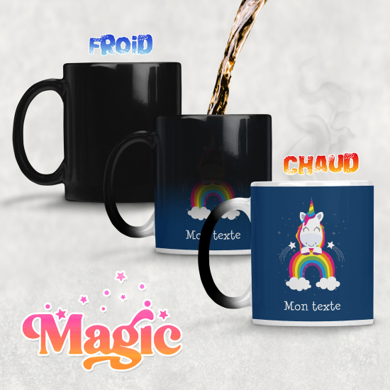 Personalized Magic Mug - Rainbow Unicorn