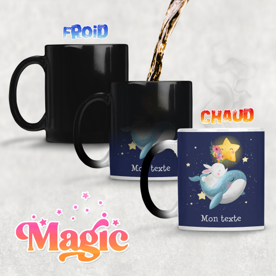 Personalized Magic Mug - Whale Rabbit