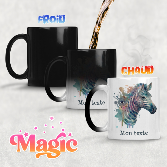 Personalized Magic Mug - Zebra