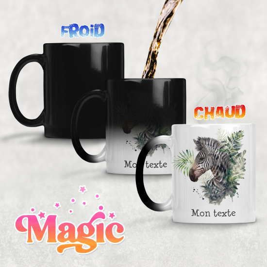 Personalized Magic Mug - Zebra