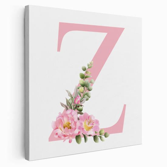 Personalized Monogram canvas print - Letter Z