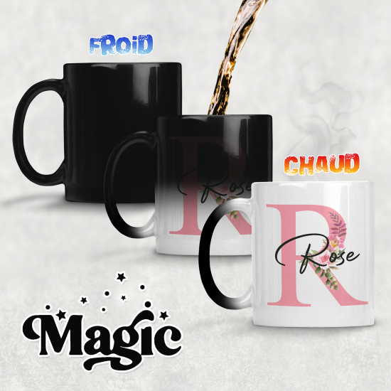 Personalized Monogram Magic Mug - Letter R