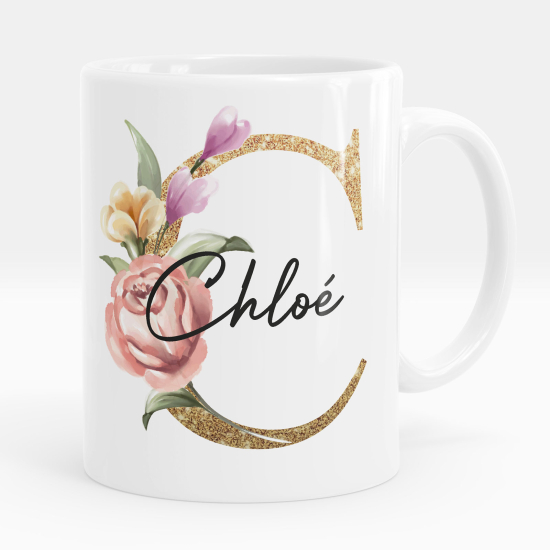 Personalized Monogram Mug - Letter C