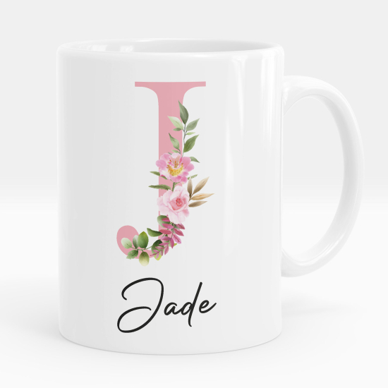 Personalized Monogram Mug - Letter J