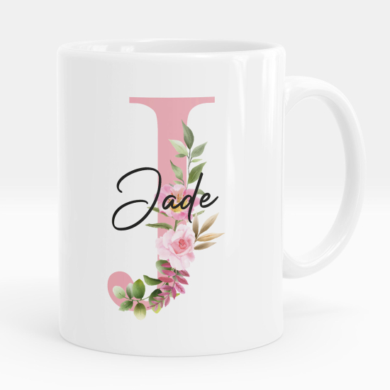 Personalized Monogram Mug - Letter J