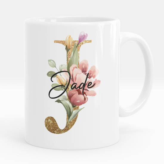 Personalized Monogram Mug - Letter J