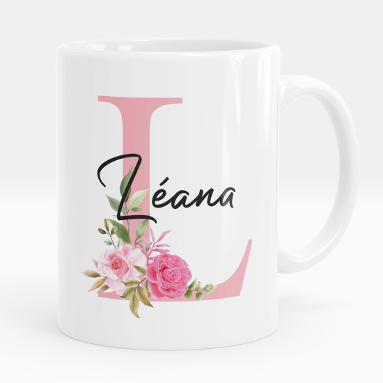 Personalized Monogram Mug - Letter L