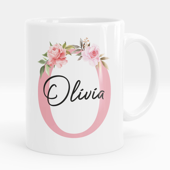 Personalized Monogram Mug - Letter O