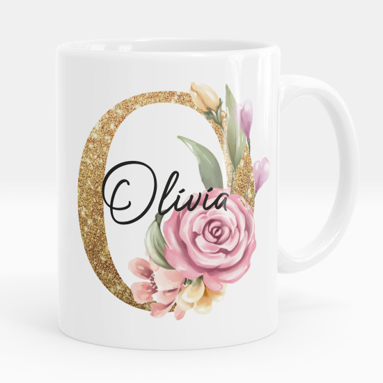 Personalized Monogram Mug - Letter O