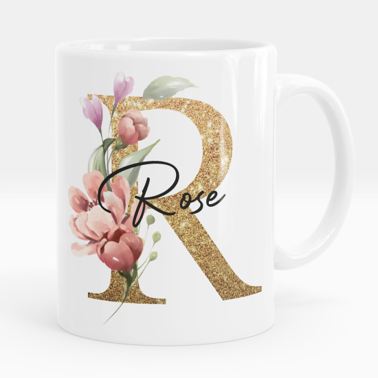 Personalized Monogram Mug - Letter R