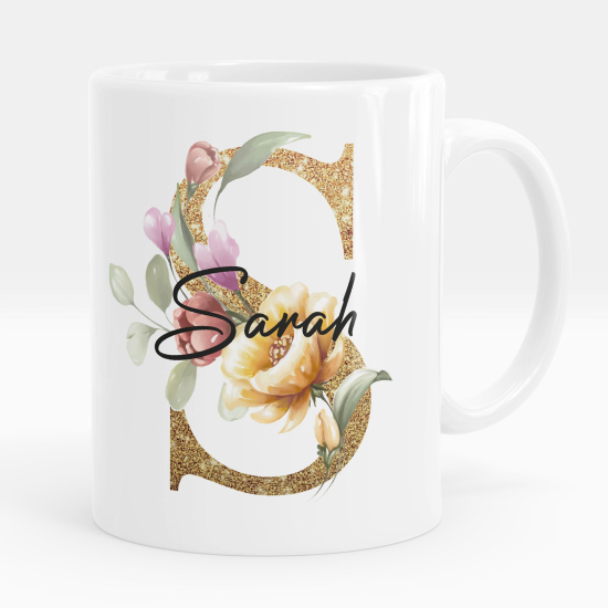 Personalized Monogram Mug - Letter S