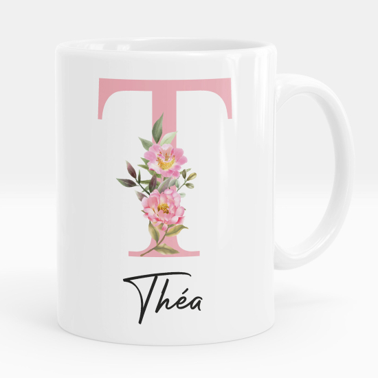 Personalized Monogram Mug - Letter T