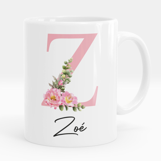 Personalized Monogram Mug - Letter Z