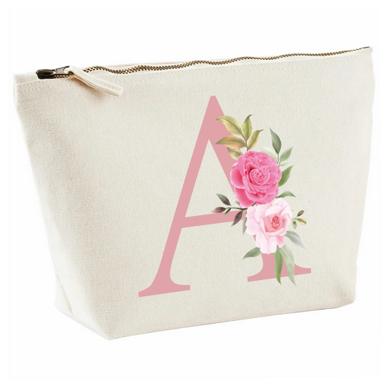 Personalized Monogram Pencil / Pouch - Letter A