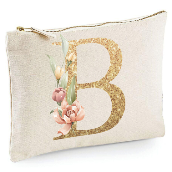 Personalized Monogram Pencil / Pouch - Letter B