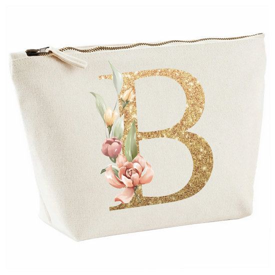 Personalized Monogram Pencil / Pouch - Letter B