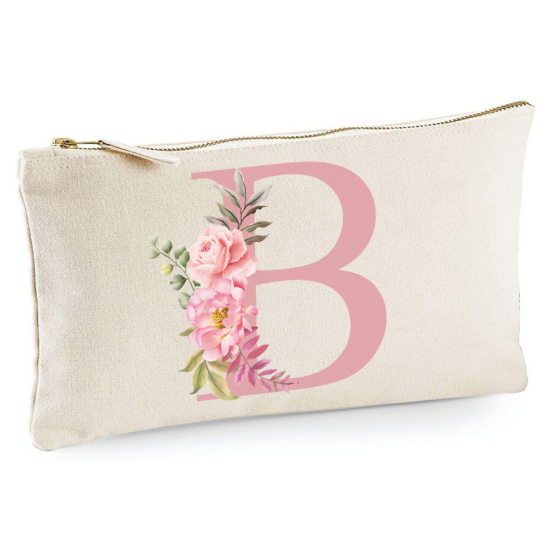 Personalized Monogram Pencil / Pouch - Letter B