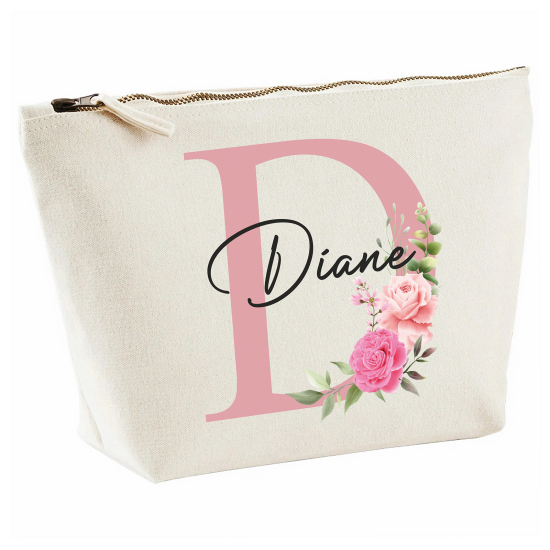 Personalized Monogram Pencil / Pouch - Letter D