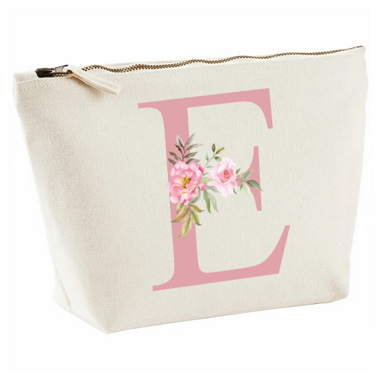 Personalized Monogram Pencil / Pouch - Letter E