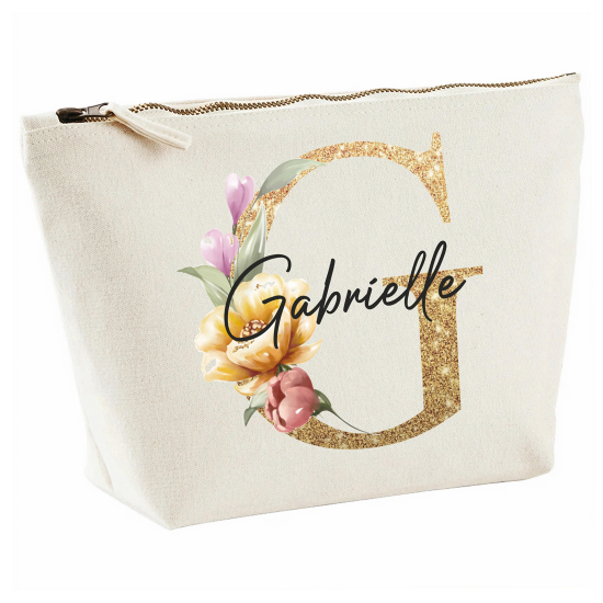 Personalized Monogram Pencil / Pouch - Letter G