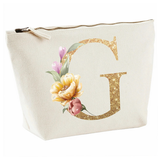 Personalized Monogram Pencil / Pouch - Letter G