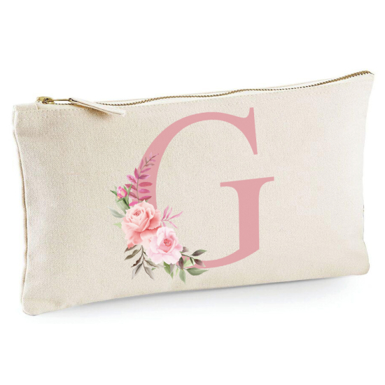 Personalized Monogram Pencil / Pouch - Letter G