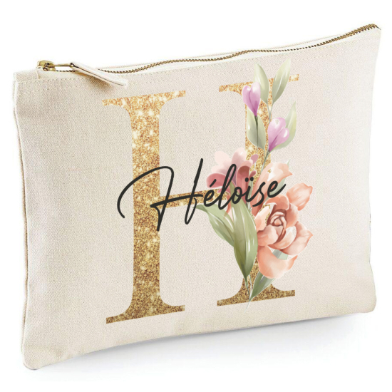 Personalized Monogram Pencil / Pouch - Letter H