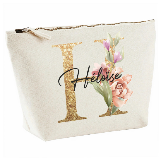 Personalized Monogram Pencil / Pouch - Letter H