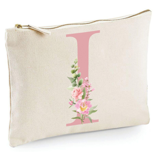 Personalized Monogram Pencil / Pouch - Letter I