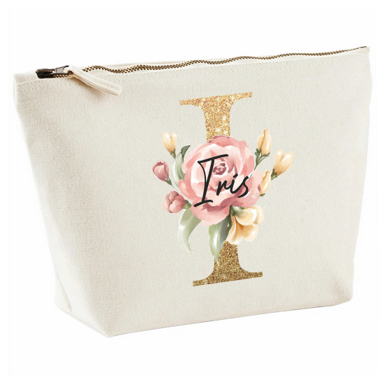 Personalized Monogram Pencil / Pouch - Letter I