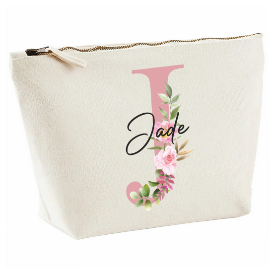 Personalized Monogram Pencil / Pouch - Letter J