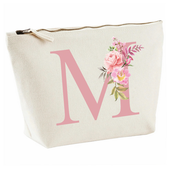 Personalized Monogram Pencil / Pouch - Letter M