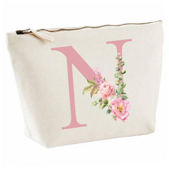 Personalized Monogram Pencil / Pouch - Letter N