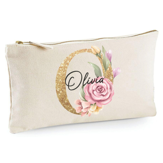 Personalized Monogram Pencil / Pouch - Letter O