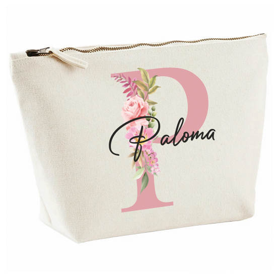 Personalized Monogram Pencil / Pouch - Letter P