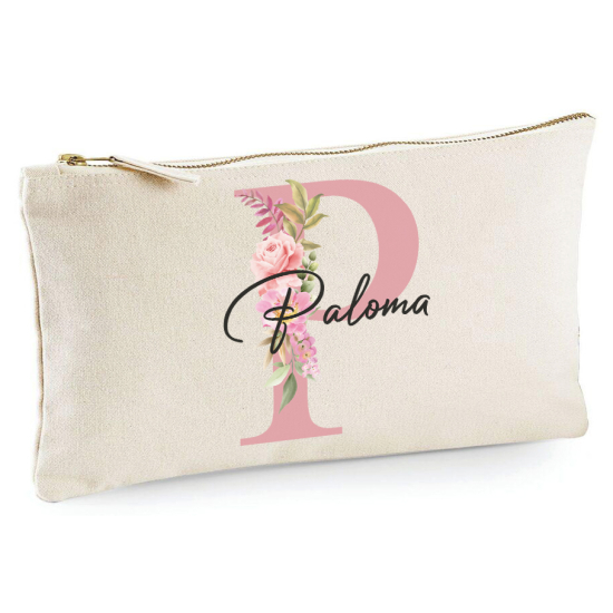 Personalized Monogram Pencil / Pouch - Letter P