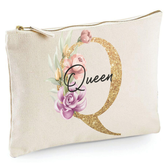 Personalized Monogram Pencil / Pouch - Letter Q