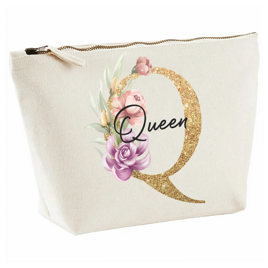 Personalized Monogram Pencil / Pouch - Letter Q