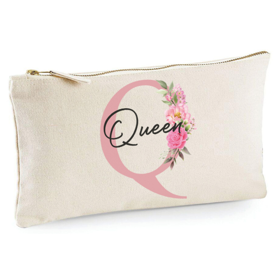 Personalized Monogram Pencil / Pouch - Letter Q