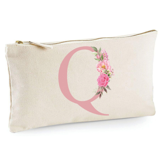 Personalized Monogram Pencil / Pouch - Letter Q